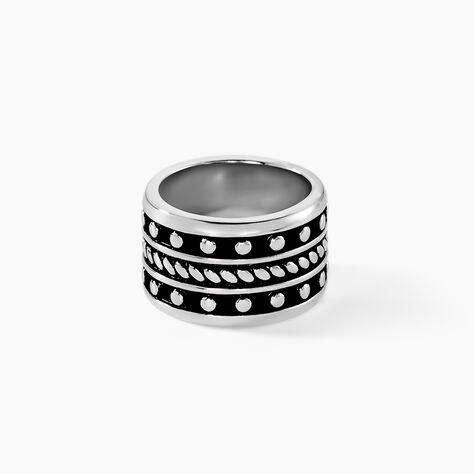 Bague Alban Argent Blanc - Bagues grosses Homme | Marc Orian
