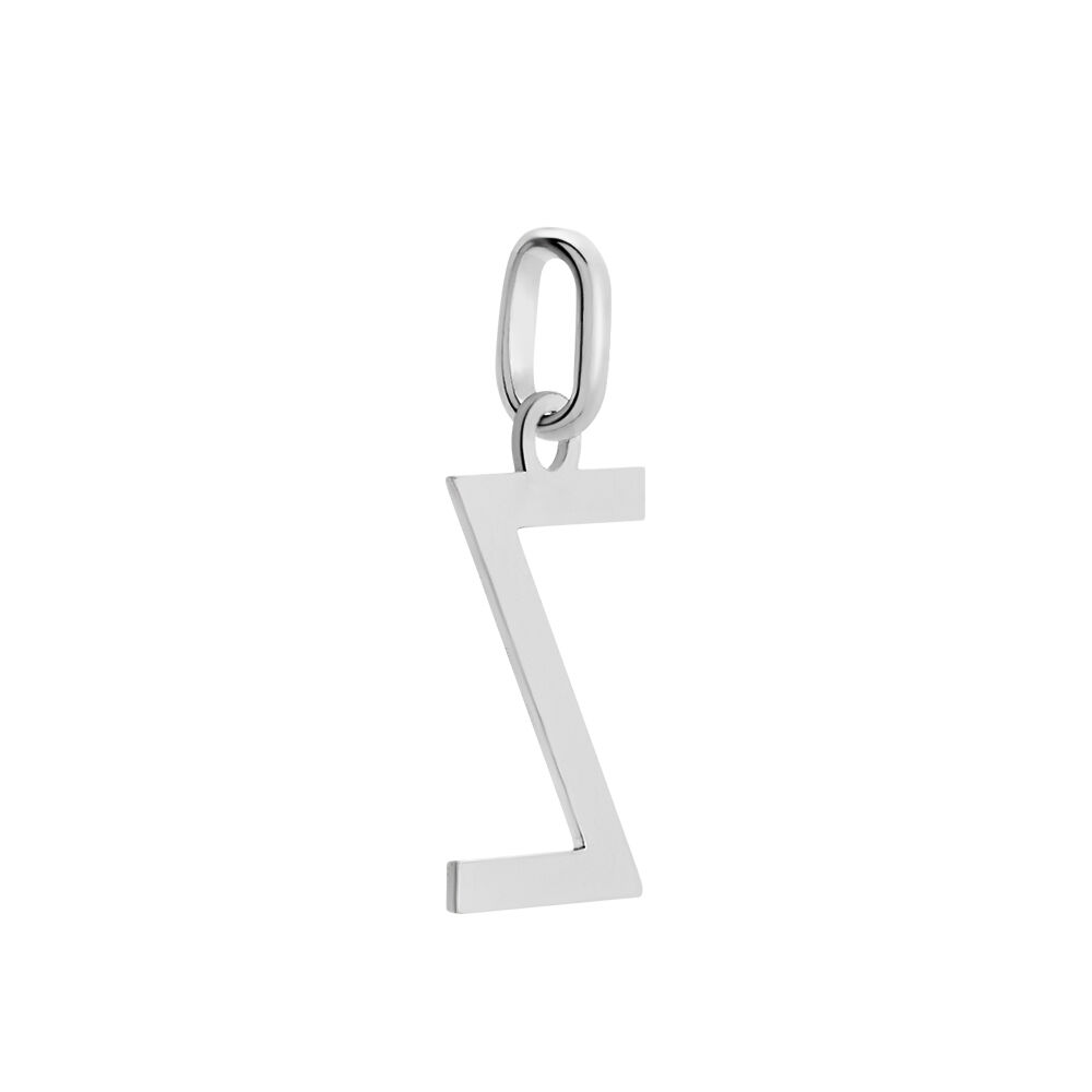 Pendentif Ionia Lettre Or Blanc - Pendentifs Famille | Marc Orian