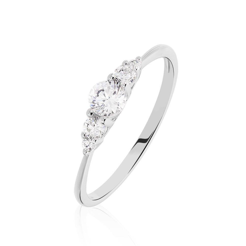 Bague argent zirconium deals pas cher