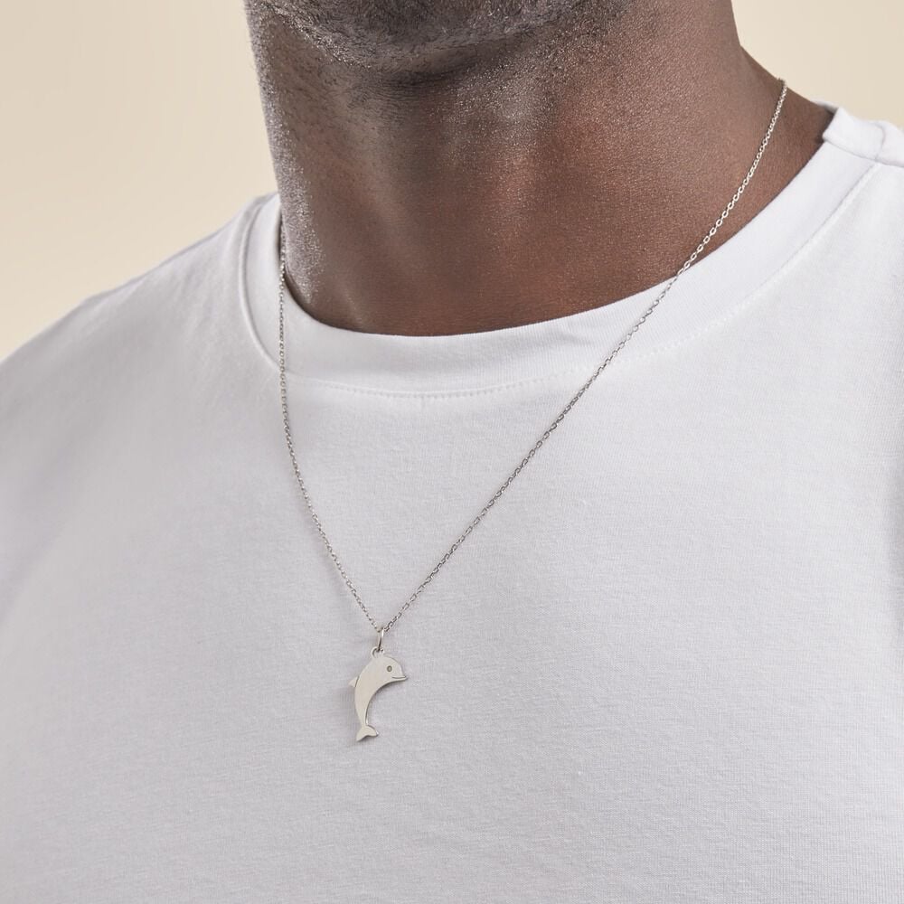 Pendentif Eudore Argent Blanc - Pendentifs Famille | Marc Orian