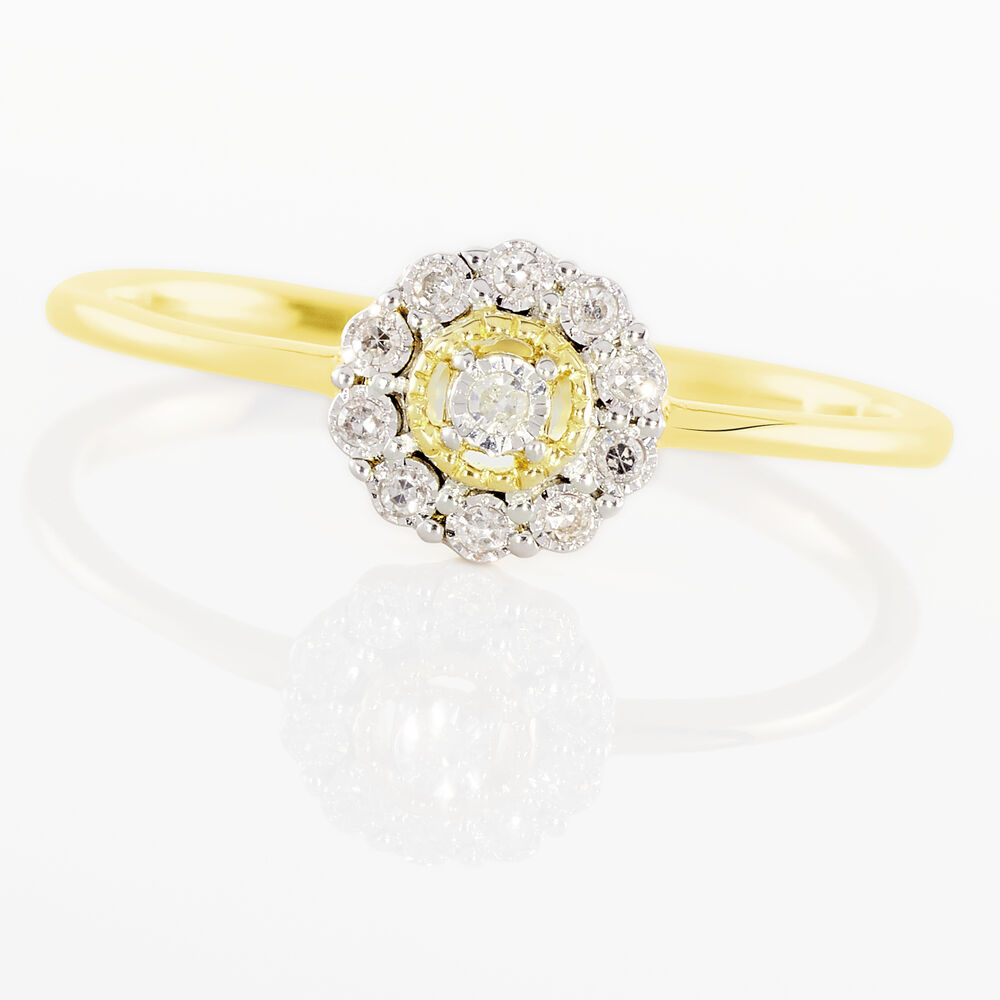 Bague Charletta Or Jaune Diamant - Bagues pierres précieuses Femme | Marc Orian