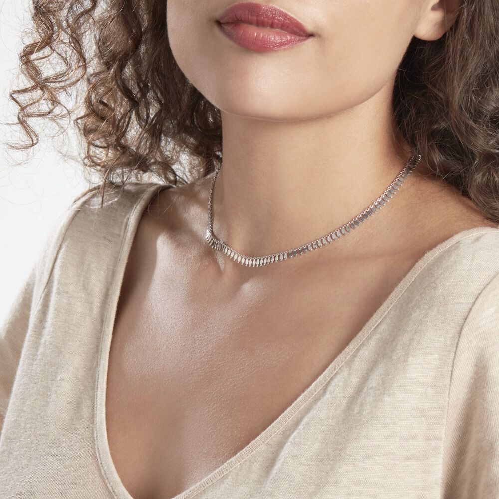 Collier Soranaae Argent Blanc - Colliers Femme | Marc Orian