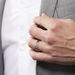 Alliance Nathan Ruban Plat Or Blanc - Alliances duo Unisex | Marc Orian