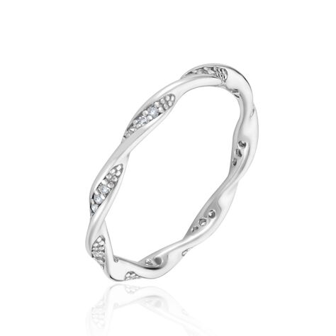 Bague Argent Blanc Clifford Oxydes De Zirconium - Bijoux fantaisie Femme | Marc Orian