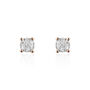 Boucles D'oreilles Puces Kate Or Rose Diamant