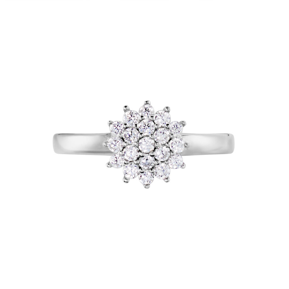 Bague Maximille Argent Blanc Oxyde De Zirconium - Bagues fiançailles Femme | Marc Orian