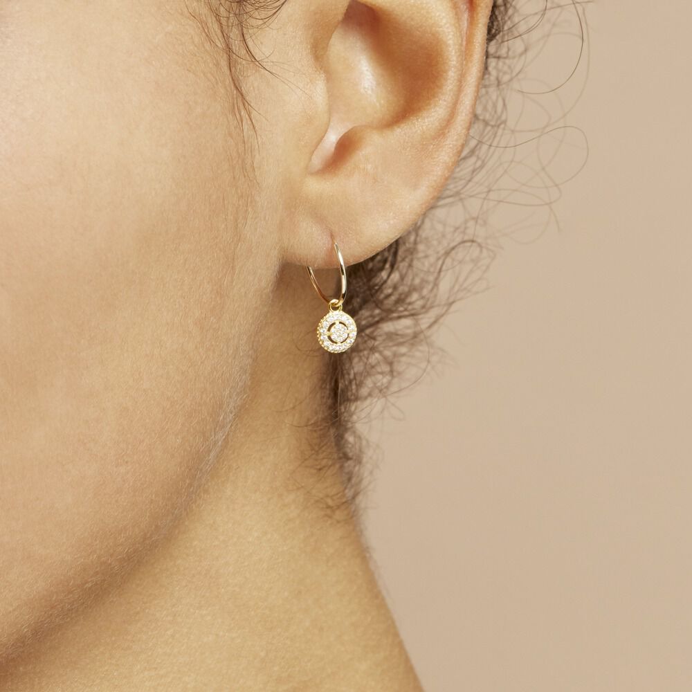Créoles Lulu Or Jaune Oxyde - Créoles Femme | Marc Orian