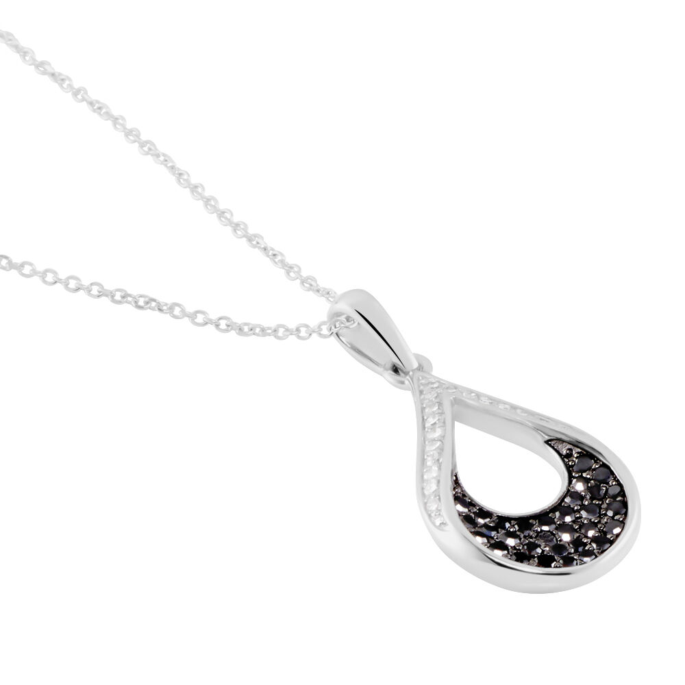 Collier Romanne Or Blanc Diamant - Colliers avec pierres Femme | Marc Orian