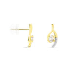 Boucles D'oreilles Sagesse Or Jaune Oxyde Oxyde - Puces Femme | Marc Orian