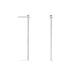 Boucles D'oreilles Pendantes Narimene Argent Blanc - Pendantes Femme | Marc Orian