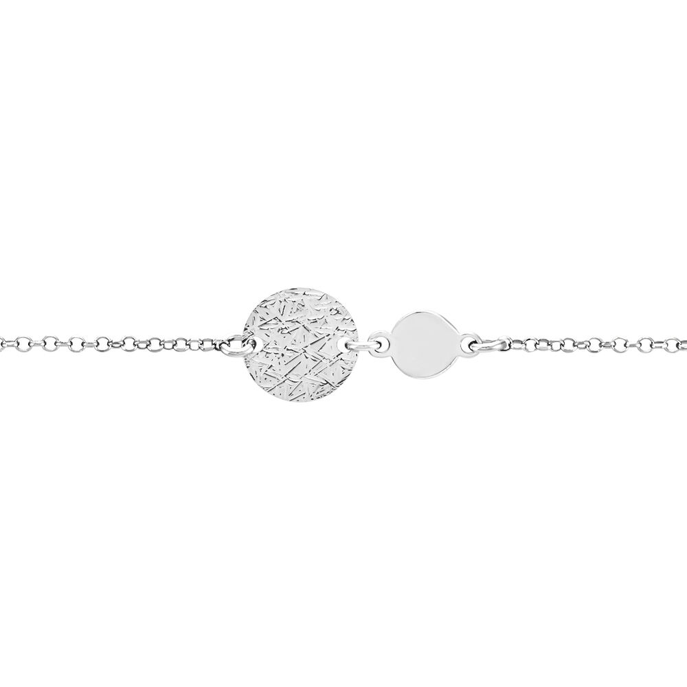 Bracelet Tatienne Argent Blanc - Bracelets Medailles Femme | Marc Orian