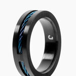 Bague M&eacute;tal Acier Noir - Bijoux fantaisie Homme | Marc Orian