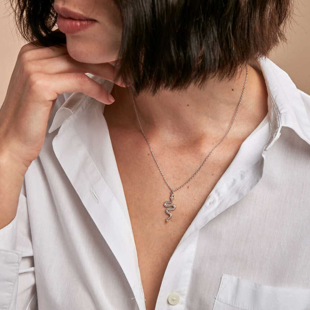Collier Yoshie Argent Blanc - Colliers Femme | Marc Orian