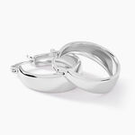 Cr&eacute;oles Suliac Argent Blanc - Cr&eacute;oles Femme | Marc Orian