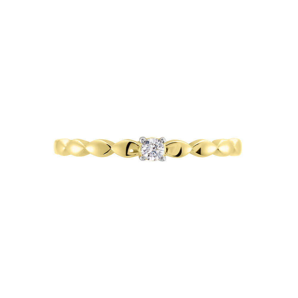 Bague Or Jaune Chantel Diamants - Solitaires Femme | Marc Orian