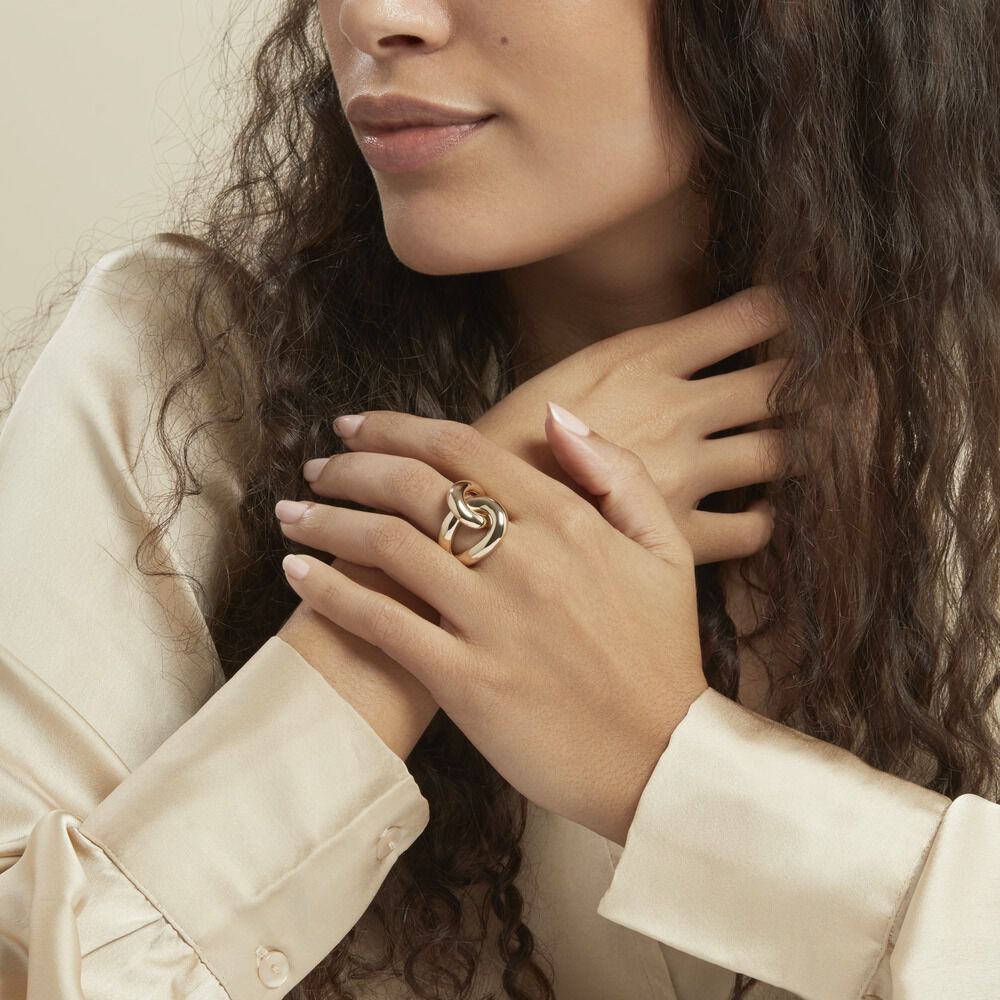 Bague Plaqué Or Jaune Chaili - Bagues dorées Femme | Marc Orian