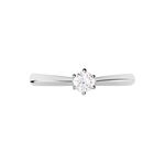 Bague Solitaire Veronika Or Blanc Diamant - Parures de mariage Femme | Marc Orian