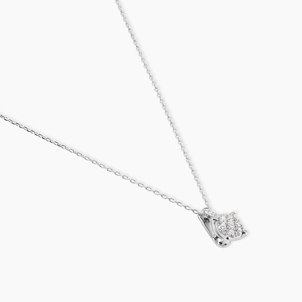 Collier Kate Or Blanc Diamant - Colliers avec pierres Femme | Marc Orian
