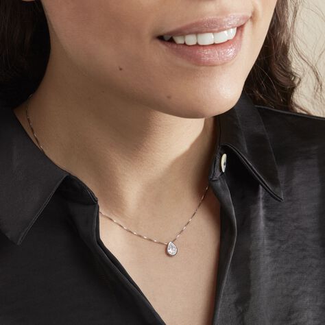 Collier Cherice Argent Blanc Oxyde De Zirconium - Colliers Femme | Marc Orian