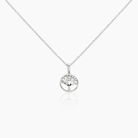 Collier Veva Argent Blanc Oxyde De Zirconium - Colliers avec pierres Femme | Marc Orian