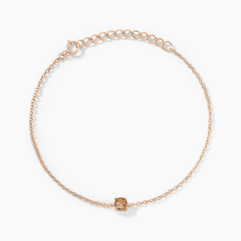 Bracelet Rio Argent Rose Oxyde De Zirconium - Bracelets fantaisie Femme | Marc Orian