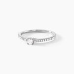 Bague Solitaire Or Blanc Nyala Diamants - Parures de mariage Femme | Marc Orian