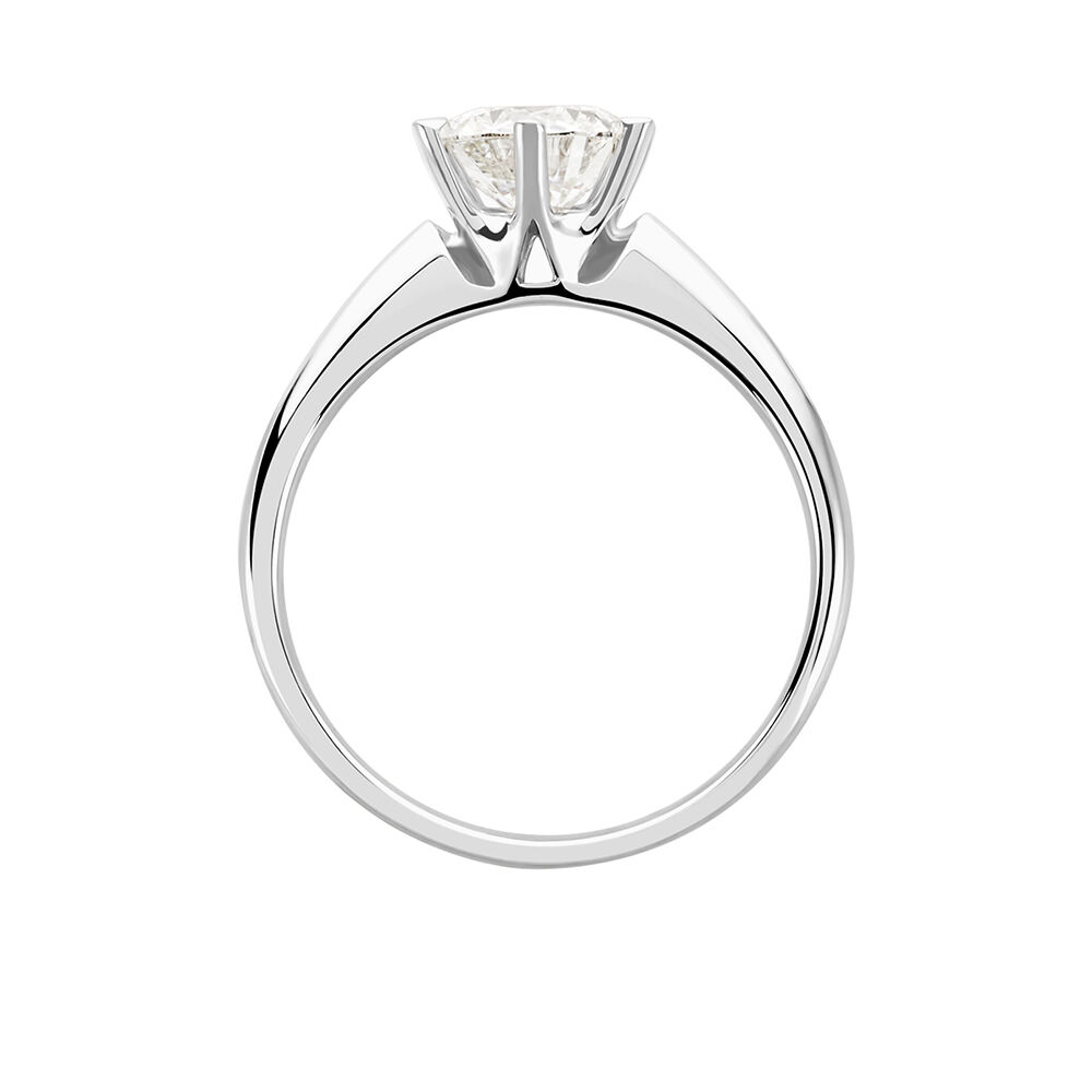 Bague Solitaire Samantha Or Blanc Diamant - Solitaires Femme | Marc Orian