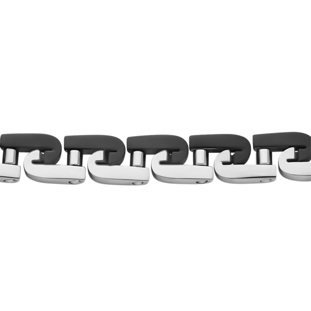 Bracelet Jourdan Wild Acier Blanc Et Noir - Bracelets Homme | Marc Orian