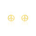 Boucles D'oreilles Puces Bilal Peace Or Jaune - Puces Femme | Marc Orian