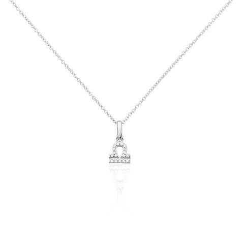 Collier Astra Argent Blanc Oxyde De Zirconium - Colliers avec pierres Femme | Marc Orian