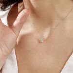 Collier Orphee Or Blanc Diamant - Colliers avec pierres Femme | Marc Orian