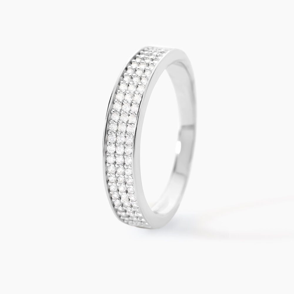 Bague Kaycee Argent Blanc Oxyde De Zirconium - Bijoux fantaisie Femme | Marc Orian