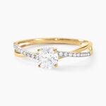 Bague Dana Or Jaune Oxyde De Zirconium - Solitaires Femme | Marc Orian