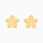 Boucles D'oreilles Puces Maora Acier Jaune - Puces Femme | Marc Orian