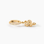 Cr&eacute;ole Unitaire Callistea 5 Plaqu&eacute; Or Jaune Oxyde De Zirconium - Piercings d'oreilles Femme | Marc Orian