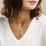 Collier Agneta Argent Blanc Ambre - Colliers avec pierres Femme | Marc Orian