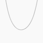 Cha&icirc;ne Clementine Argent Blanc - Colliers fantaisie Femme | Marc Orian