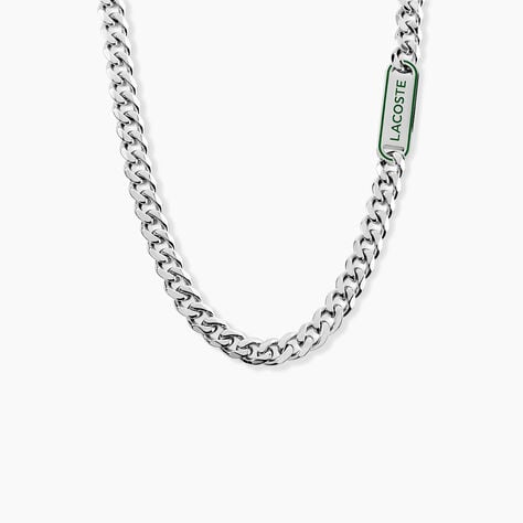 Collier Lacoste District Acier Blanc - Colliers Homme | Marc Orian