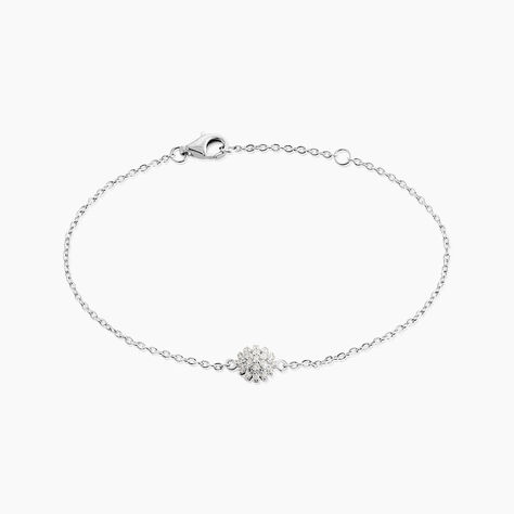 Bracelet Hazel Argent Blanc Oxyde De Zirconium - Bracelets chaînes Femme | Marc Orian