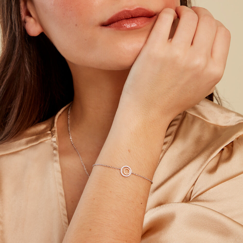 Bracelet Swane Or Jaune Oxyde De Zirconium - Bracelets chaînes Femme | Marc Orian