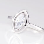 Bague Aron Argent Blanc Oxyde De Zirconium - Bijoux fantaisie Femme | Marc Orian