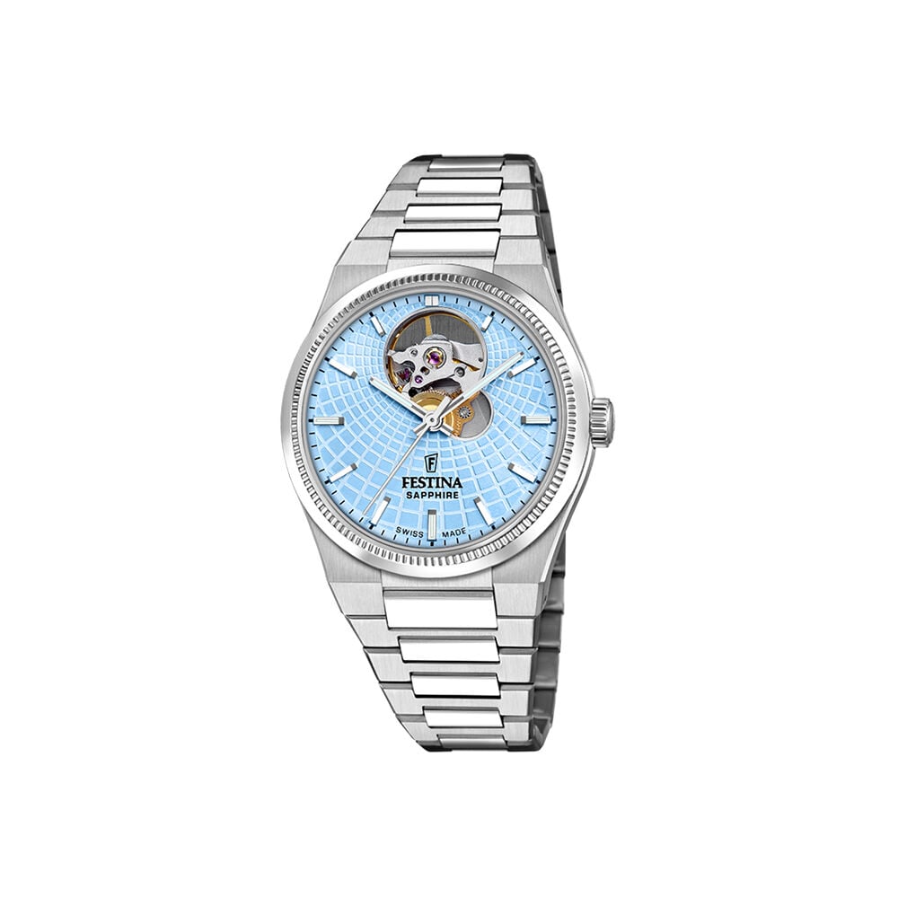 Montre Festina Swiss Made Automatic 35 Bleu Sky - Montres automatiques Femme | Marc Orian