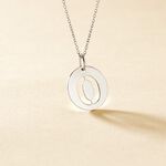 Pendentif Elio O Argent Blanc - Bijoux fantaisie Famille | Marc Orian