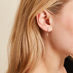 Cr&eacute;oles Taara Argent Blanc - Boucles d'oreilles pampille Femme | Marc Orian