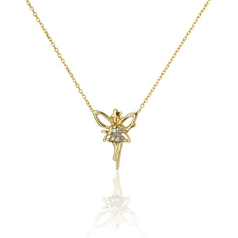 Collier Fee Or Jaune Diamant - Colliers avec pierres Femme | Marc Orian