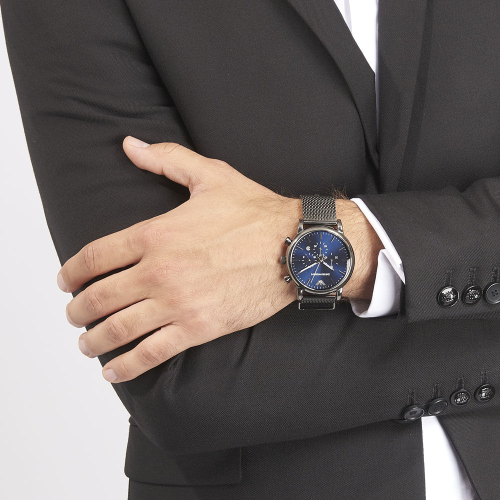 Montre Emporio Armani Bleu - HIMHX1B0040 • Marc Orian | Bijouterie en ligne