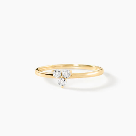 Bague Seoirse Or Jaune Diamant - Bagues pierres pr&eacute;cieuses  | Marc Orian