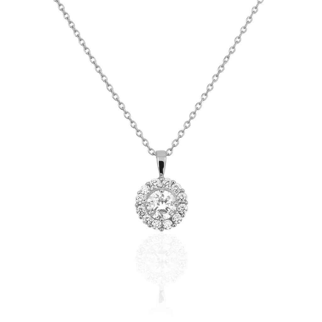 Collier Princess Argent Blanc Oxyde De Zirconium - Colliers avec pierres Femme | Marc Orian