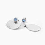Bijoux D'oreilles Aleksandra Argent Blanc Oxyde De Zirconium - Piercings d'oreilles Femme | Marc Orian