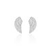 Boucles D'oreilles Puces Keily Argent Blanc - Puces Femme | Marc Orian